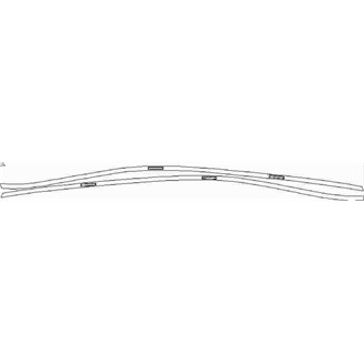 2021- Mercedes E Class E63S Saloon Roof Rails pre cut kit