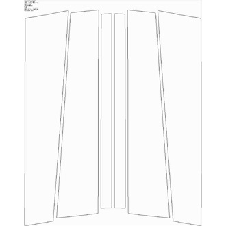 2021- Mercedes GLS Maybach B Pillars pre cut kit