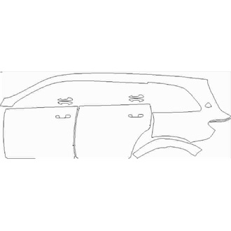 2021- Mercedes GLS Maybach Full Left Side pre cut kit