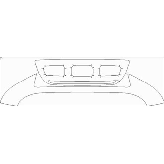 2021- Mercedes GLS Maybach Lower Front Bumper pre cut kit