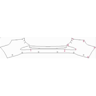 2021- Mercedes GLS Maybach Rear Bumper with Sensors pre cut kit