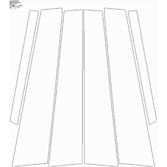 2021- Mercedes S Class Base Saloon Long Wheelbase B Pillars pre cut kit