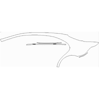 2021- Mercedes S Class Base Saloon Long Wheelbase Rear Quarter Panel - Left pre cut kit