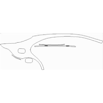 2021- Mercedes S Class Base Saloon Long Wheelbase Rear Quarter Panel - Right pre cut kit