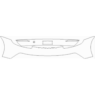 2021- Porsche 911 GT3 Rear Bumper without Sensors or "GT3" Emblem pre cut kit