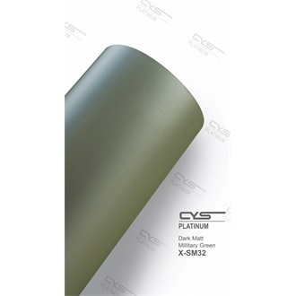 CYS Dark Matt Military Green car wrapping film 1,52x18m
