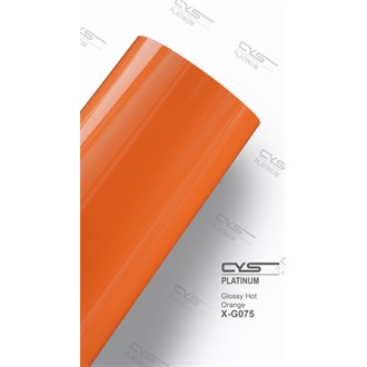 CYS Glossy Hot Orange car wrapping film 1,52x18m