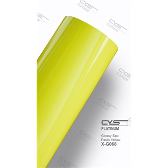 CYS Glossy Sao Paulo Yellow car wrapping film 1,52x18m