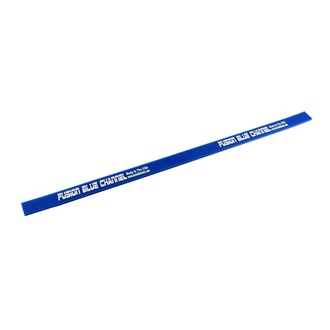 Fusion Channel Squeegee 18”, professional rubber blade for cleaning, 45 cm, blue, 94 durometer