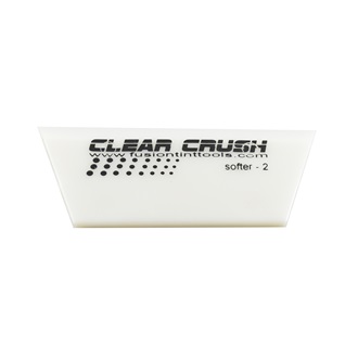Fusion Clear Crush Squeegee, 12,5 cm long, durometer 90, single bevel, cropped