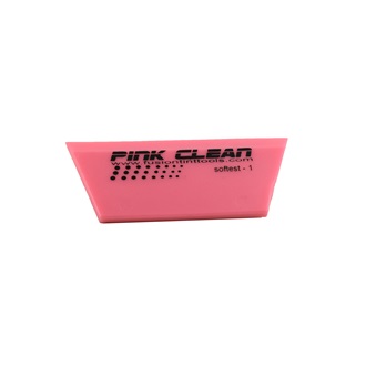 Fusion The Pink Clean Squeegee Blade, 12,5 cm, durometer 85, single bevel, cropped