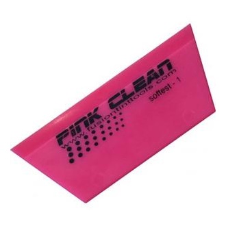 Fusion The Pink Clean Squeegee Blade, 12,5 cm, durometer 85, single bevel, cropped