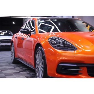 IrisTek Super Glossy  Racing Orange (BMW) Car Wrapping Film