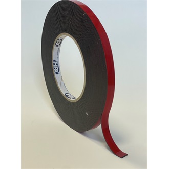 Double sided HSA Mounting Tape 3200 Black 9mm x 10m