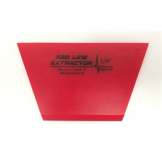 Magnum Red Line Squeegee Blade, durometer 95, single bevel, cropped