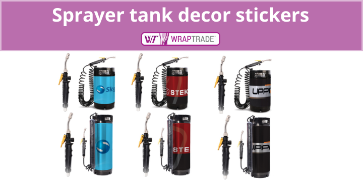 Branded Stickers for Compressor Sprayer Tanks