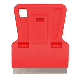 Mini Razor Scraper, red