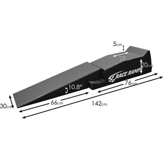 Race Service Ramp Medium, angle degree 11°, 20 cm high, 2 pcs/set