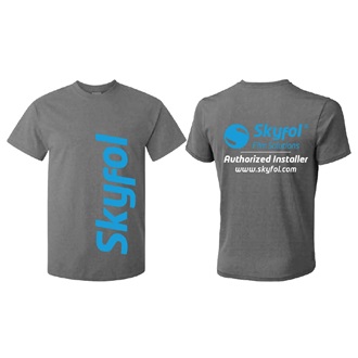 SkyFol installer T-shirt, size L