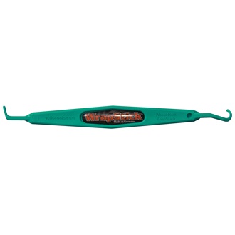 YelloTools WrapStick Hook, unique squeegee designed for hard-to-reach spots, blue-green, teflon